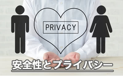 安全性と匿名性について